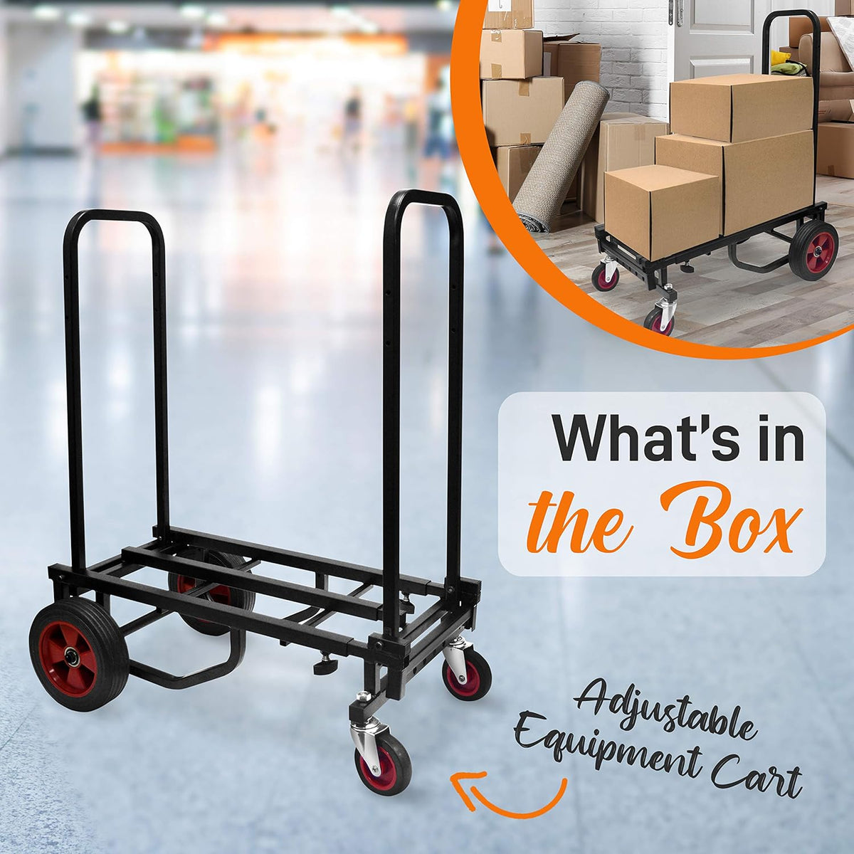 Compact 8-in-1 Folding Multi-Cart, Hand Truck/Dolly/Platform Cart R667