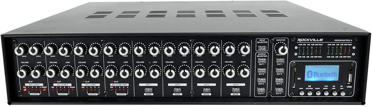 350 Watt 6 Zone 70V Commercial Amplifier J176