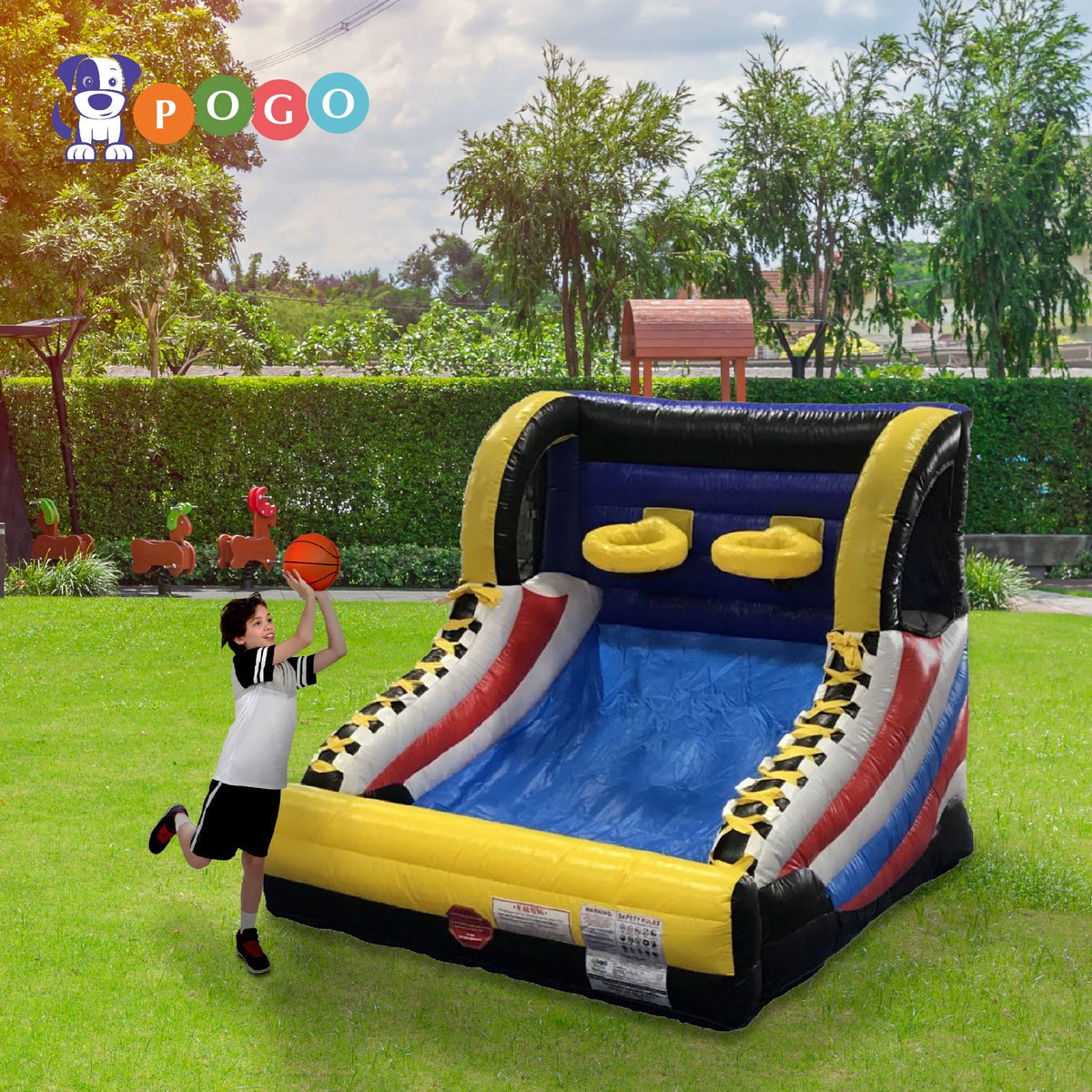 Mini Hoop Inflatable Basketball Game A687495