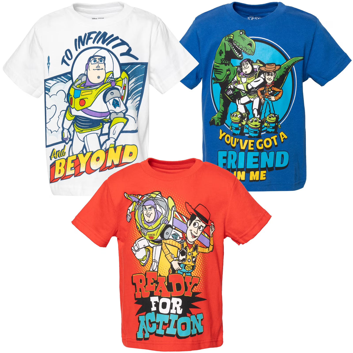 3 Pack Toddler Boys T-Shirts Y836