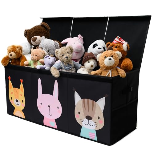 Extra Large Collapsible Toy Storage Organizer with Lid and Dividers A10310