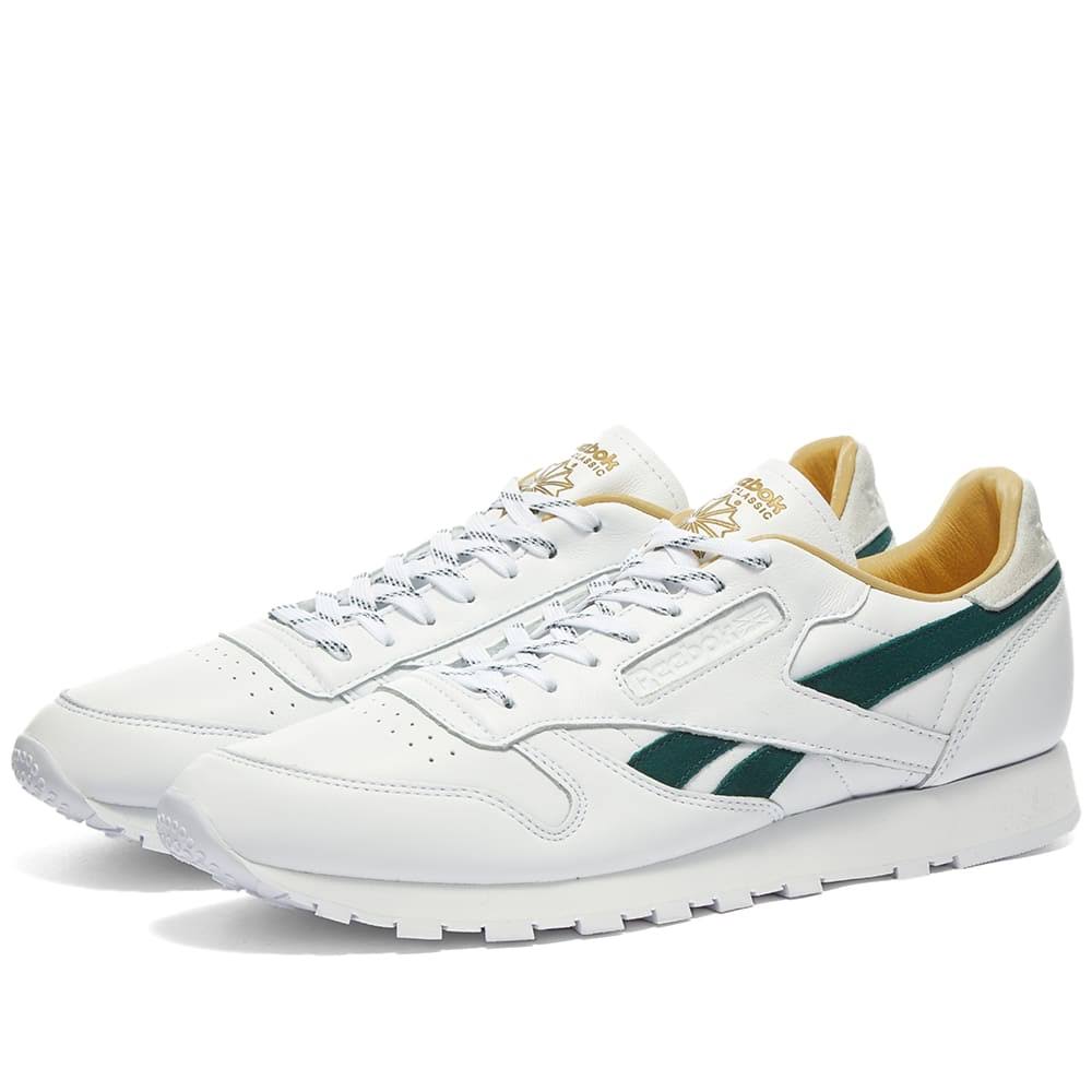 Classic Leather White Green Gold T410