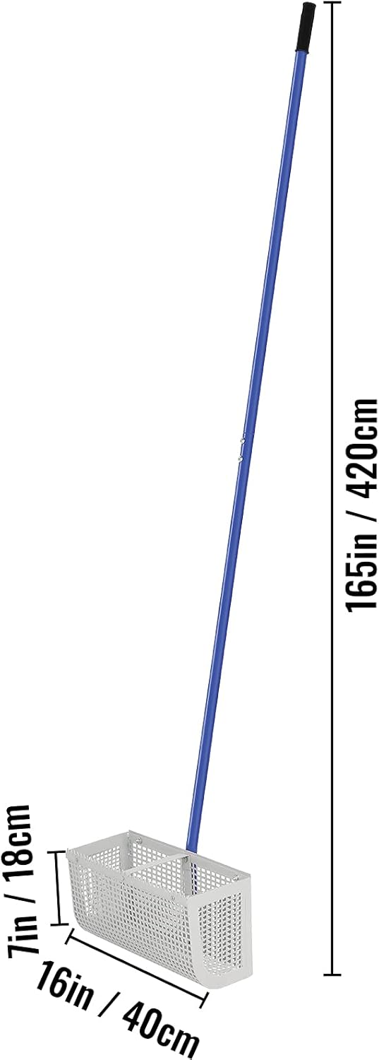 Sand Rake with 165 inches Detachable Pole Rope Net V407