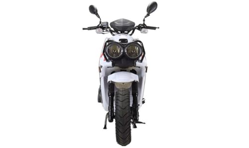 150cc Moped Scooter with 12 inch Aluminum Wheels (Black) Y2668