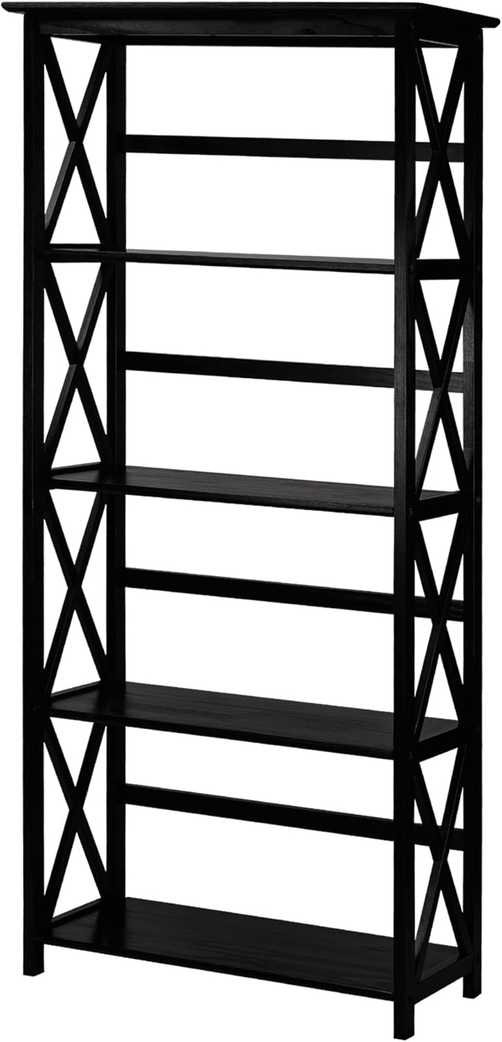 White 5-Shelf Bookcase H1391