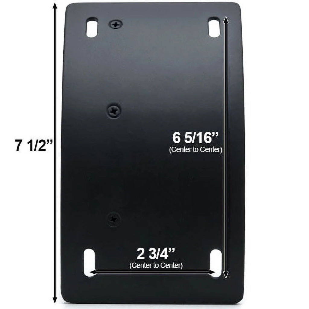 Black Vertical Axle Mount Motorcycle Plate Holder U9175