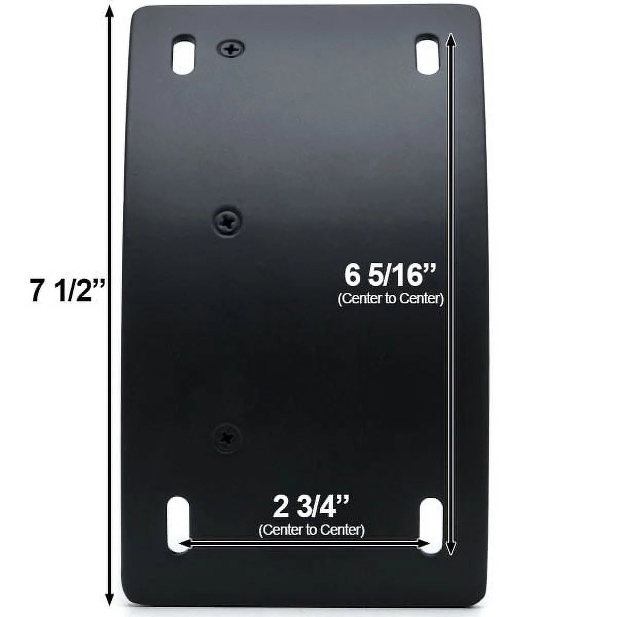 Black Vertical Axle Mount Motorcycle Plate Holder U9175