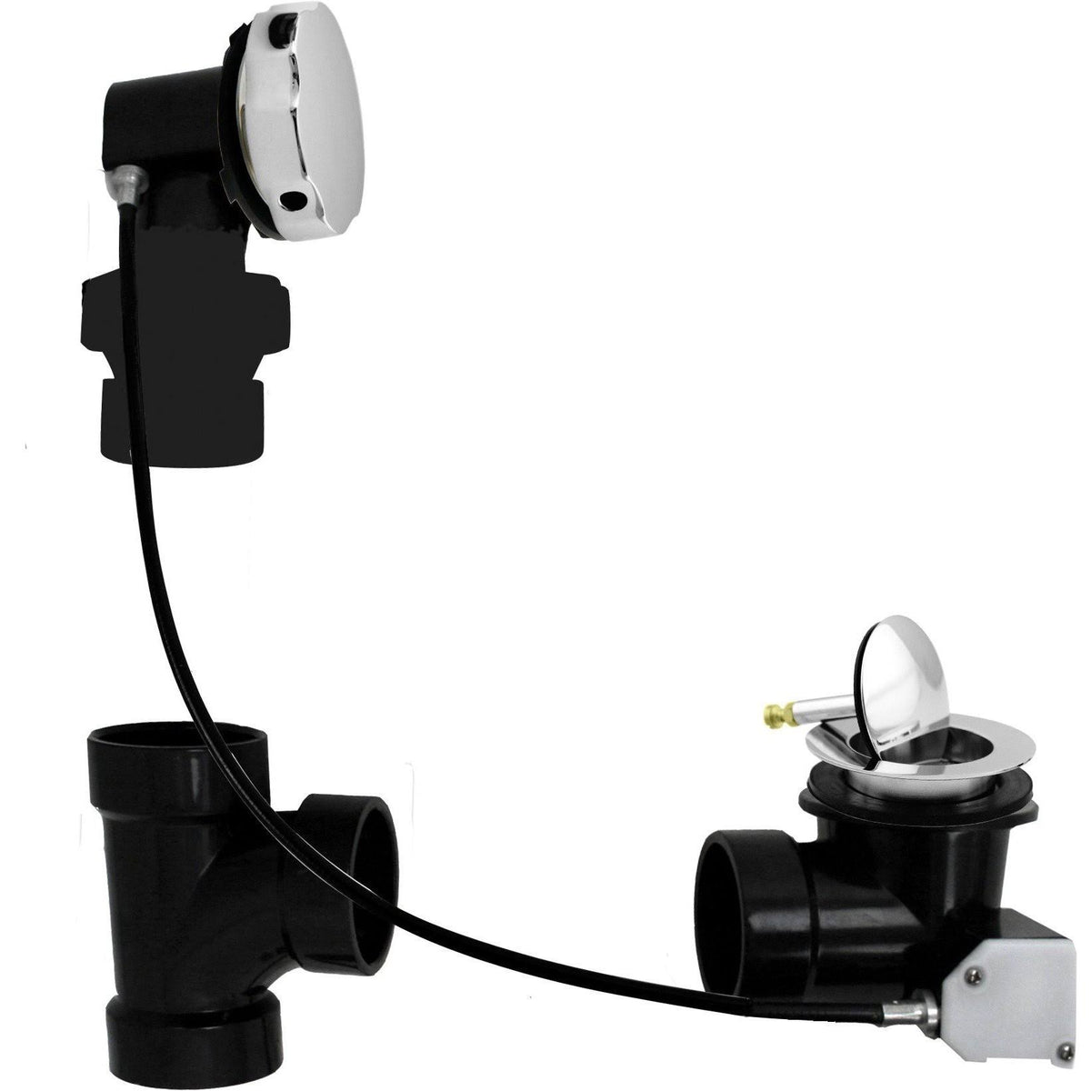 Polished Chrome ABS Cable Drive Bath Waste P873524