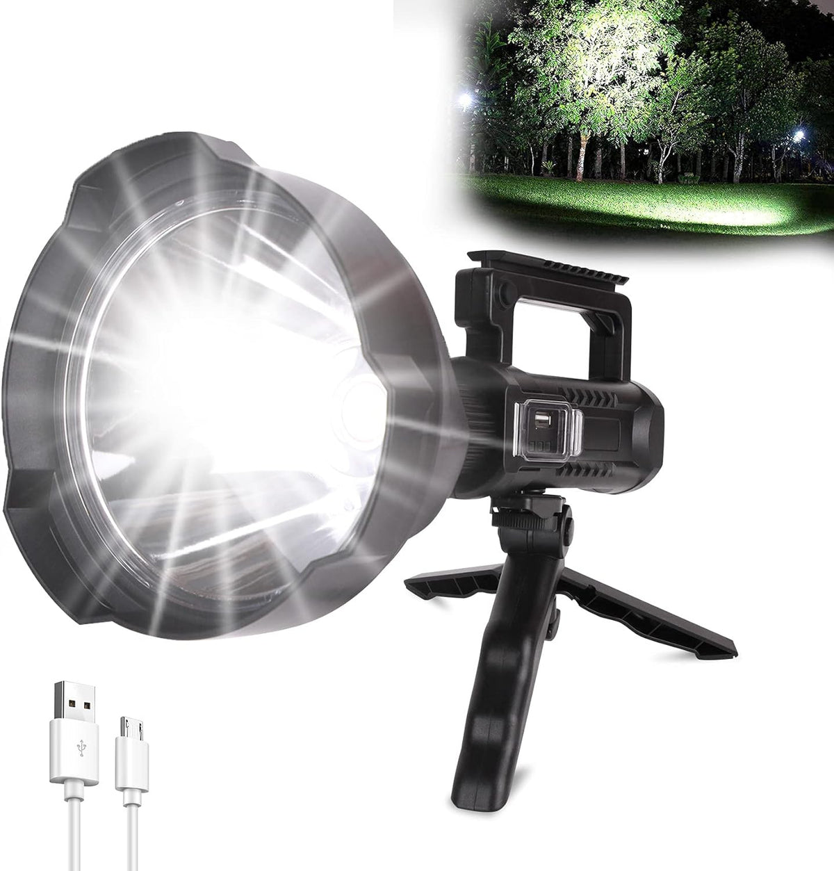 Rechargeable Handheld LED Flashlight 90000 High Lumens Z864