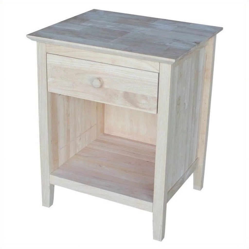 Unfinished 1-Drawer Nightstand K8076