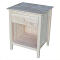 Unfinished 1-Drawer Nightstand K8076