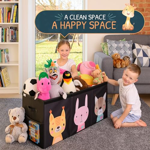 Extra Large Collapsible Toy Storage Organizer with Lid and Dividers A10310