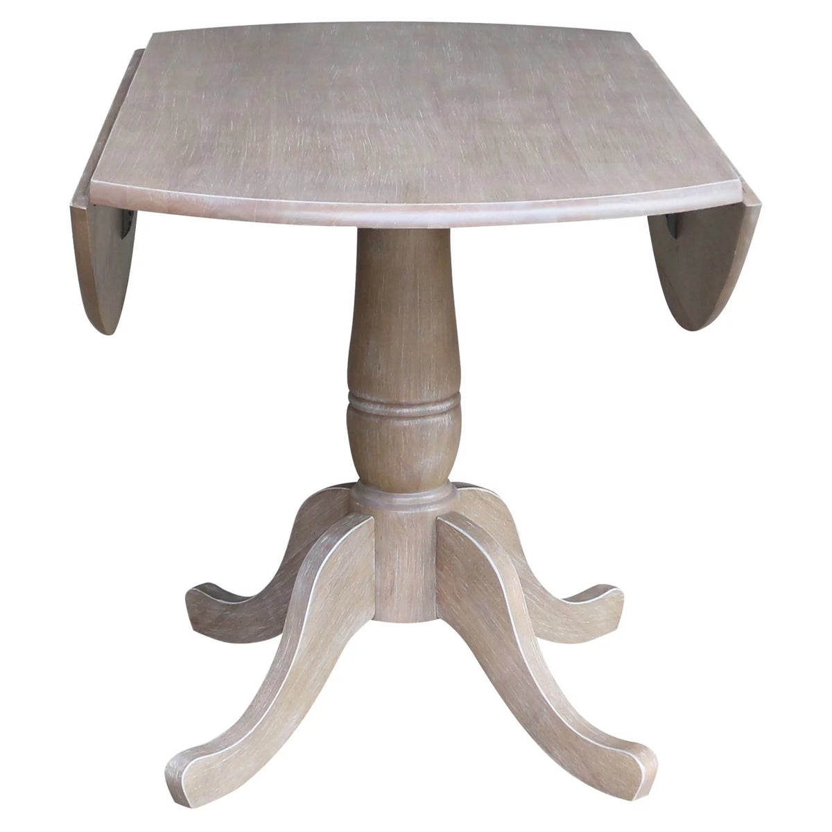 42" Round Dual Drop Leaf Pedestal Table D360