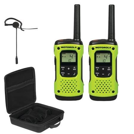 2-Way Radios with Carry Case and Earpiece with Boom Microphone X146662