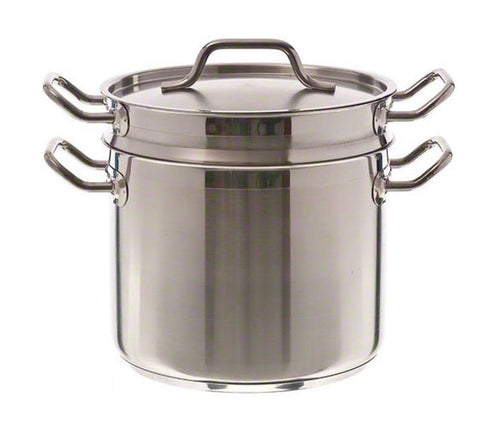 12 qt Induction Ready Stainless Steel Double Boiler with Cover K7001