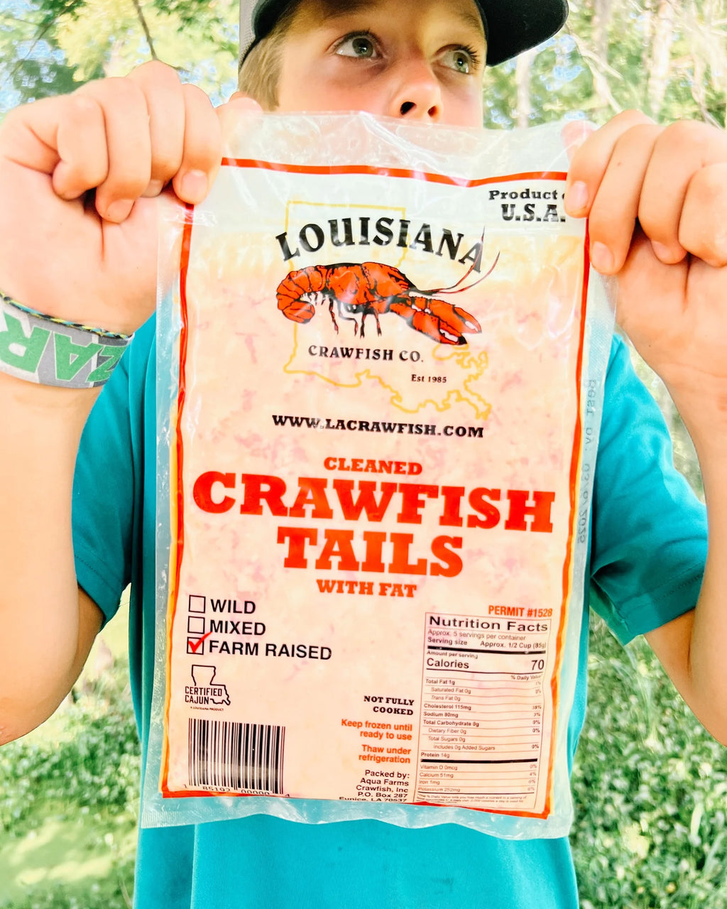 Frozen Louisiana Crawfish Tail Meat 1 Lb T31959