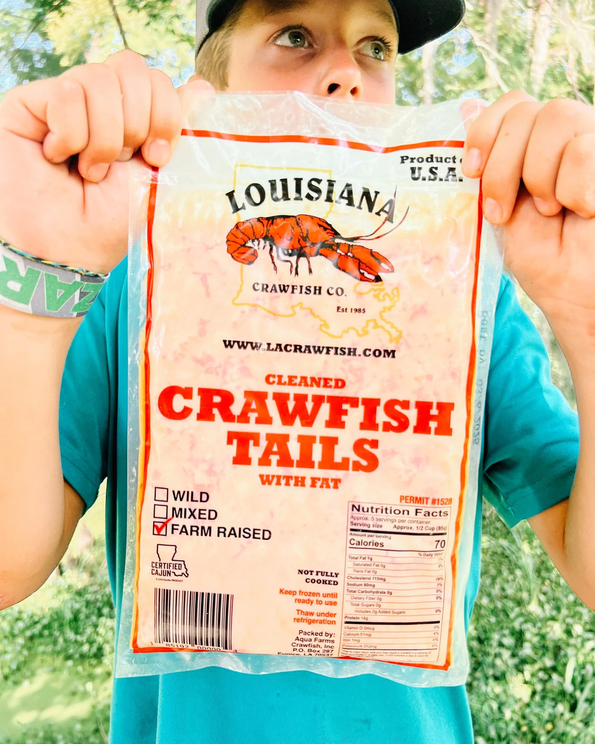 Frozen Louisiana Crawfish Tail Meat 1 Lb T31959