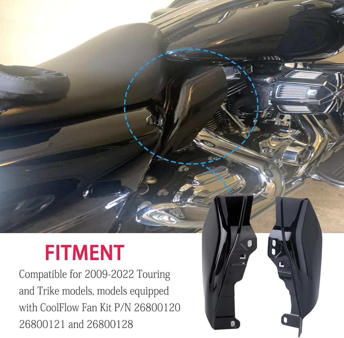 Mid Frame Air Deflector Heat Shield Deflector M80894