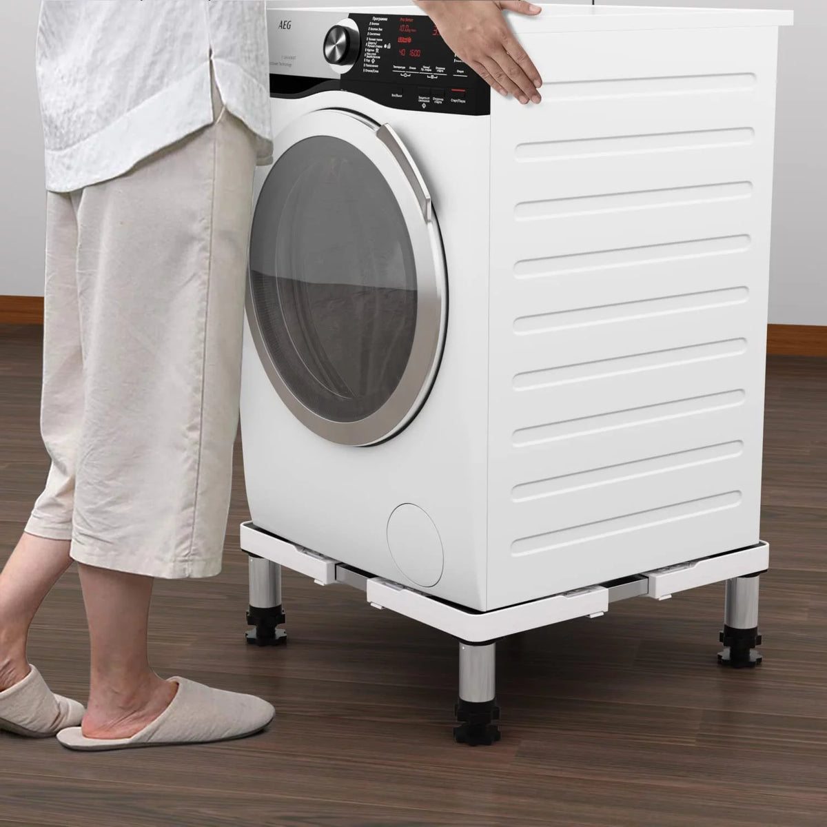 Silver Adjustable Mini Fridge Stand X6506