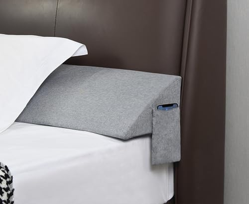 Grey 54"x10"x6" Full Bed Wedge Pillow H26888