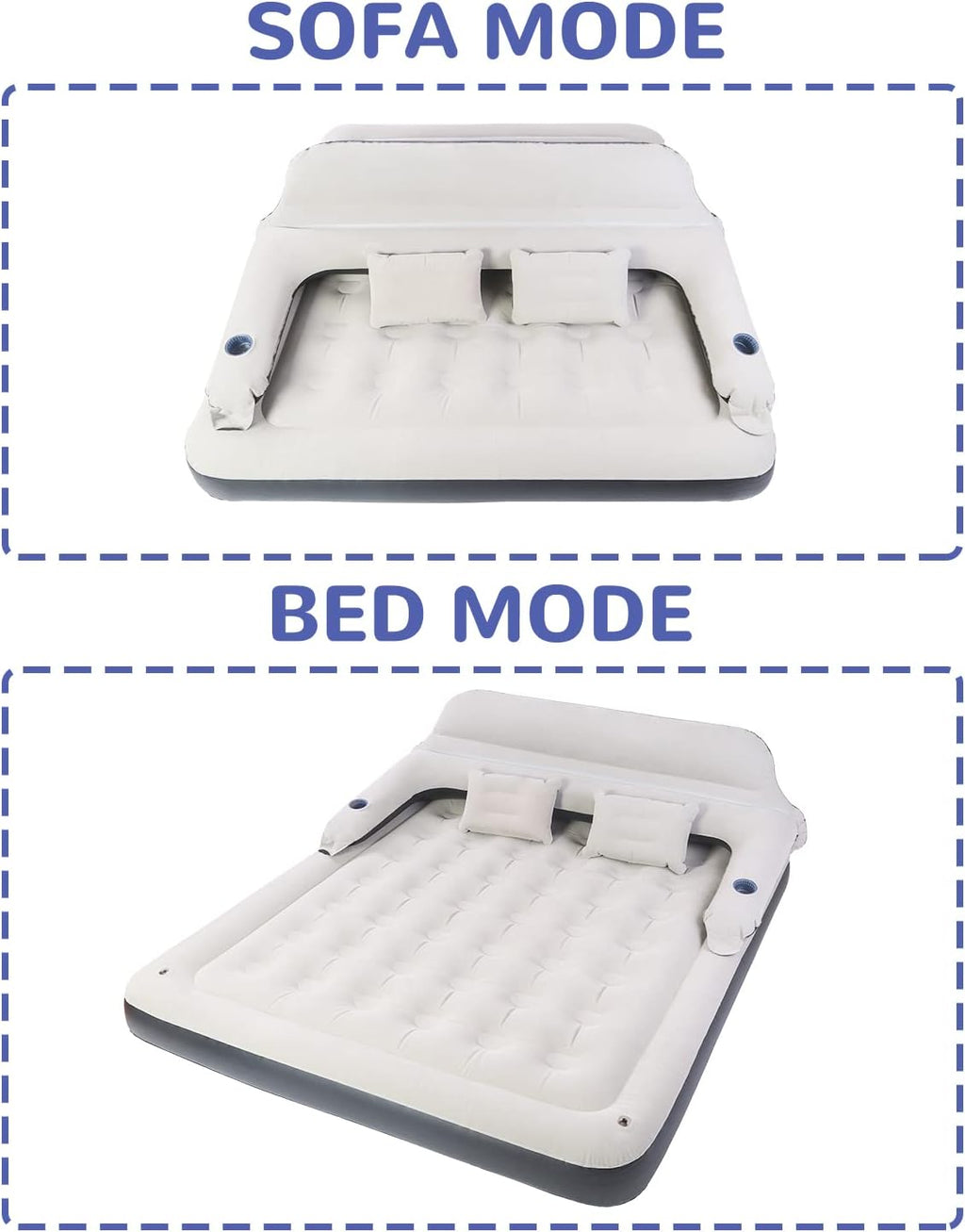 Queen 9 Raised Portable Double Inflatable Air Mattress Z253