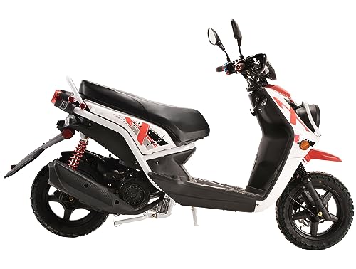 150cc Moped Scooter with 12 inch Aluminum Wheels (Black) Y2668