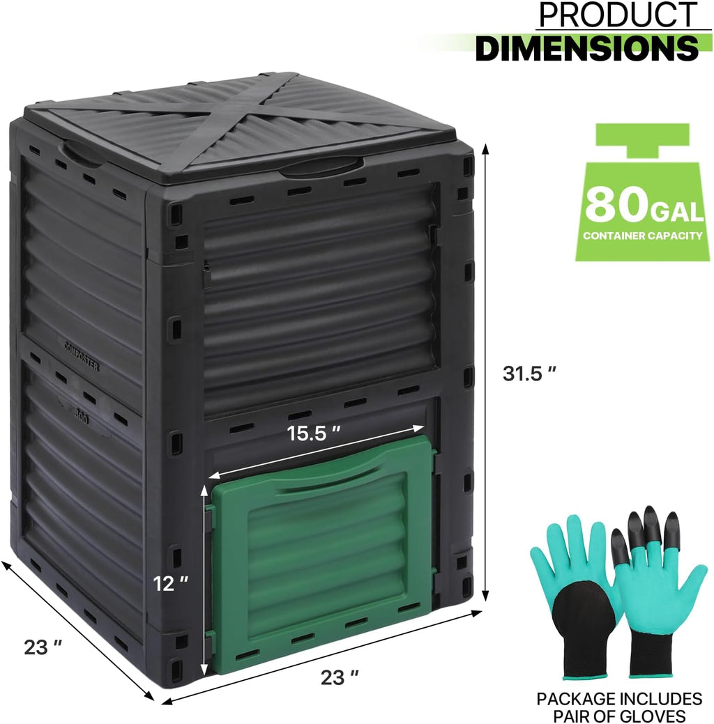 80 Gal BPA Free Compost Bin M175