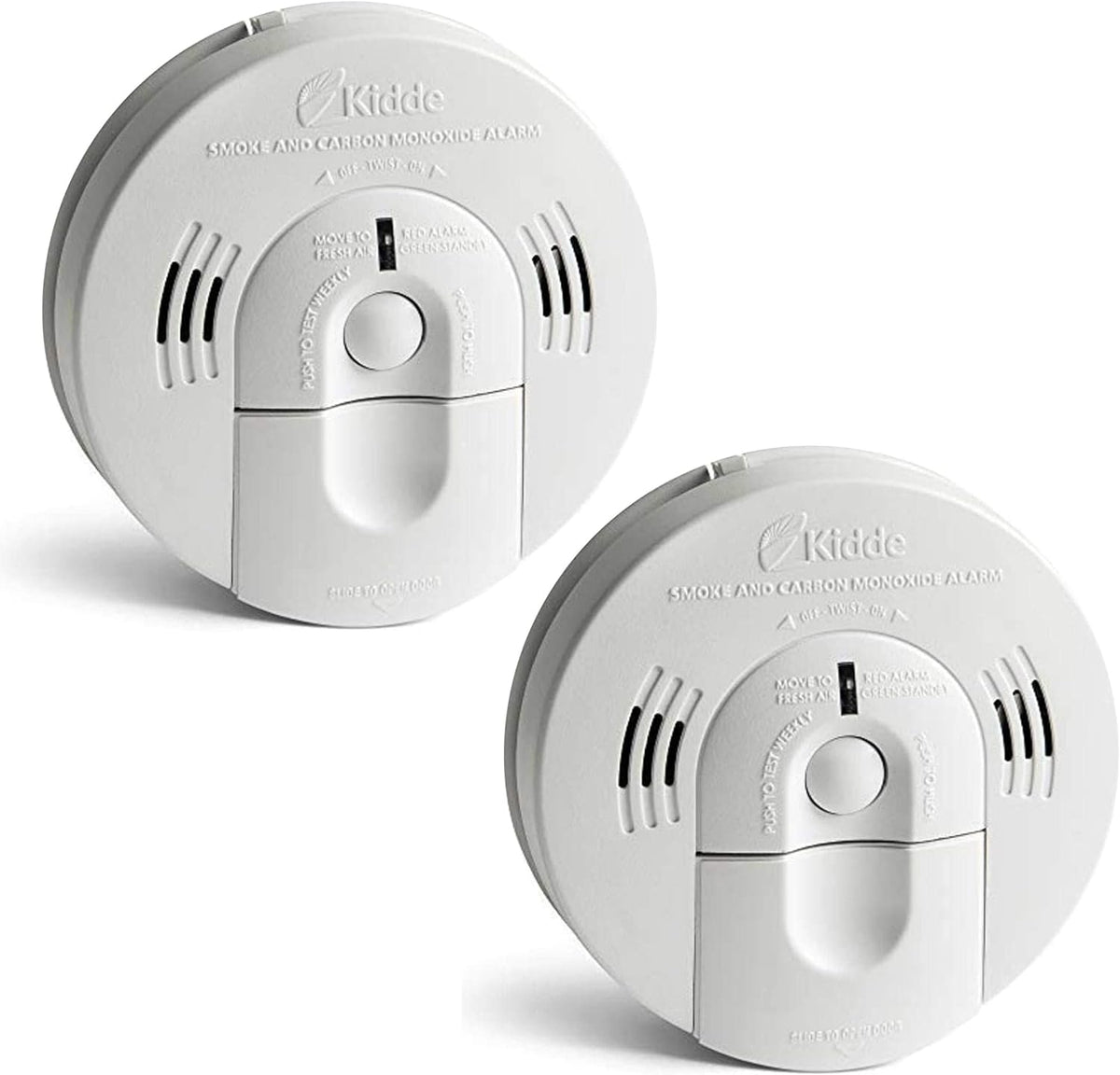 Hardwired Smoke & Carbon Monoxide Detector with Battery Backup, Pack of 2 A384