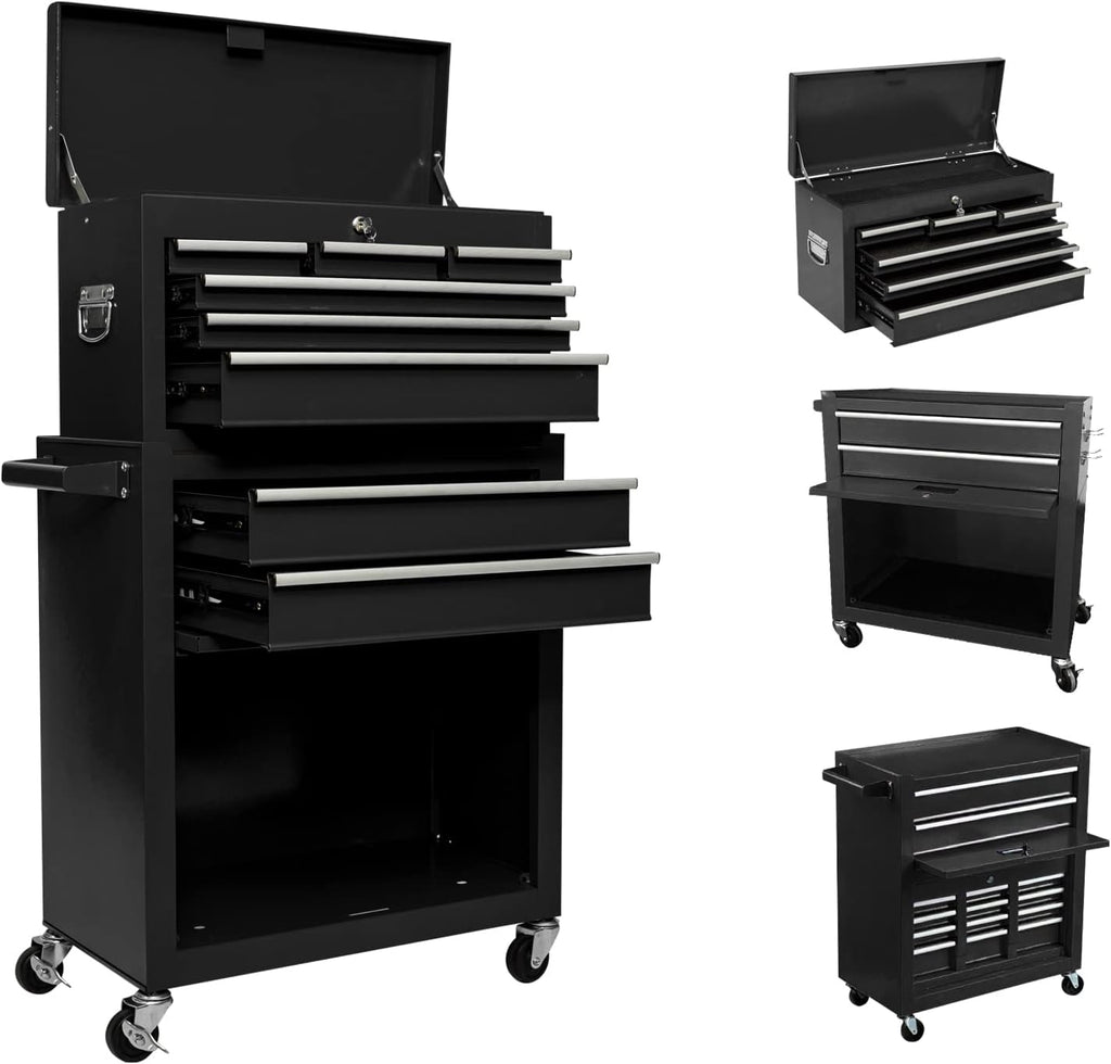 8 Drawer Rolling Tool Chest with 4 Wheels D617