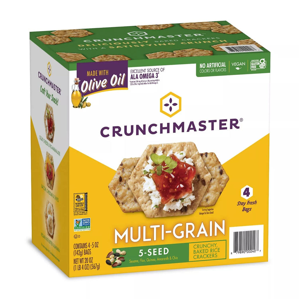 5 Seed Multi-Grain Cracker with Olive Oil (5 oz., 4 pk.) F3704