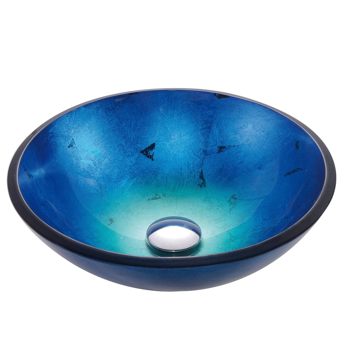Blue Glass Vessel Sink J755