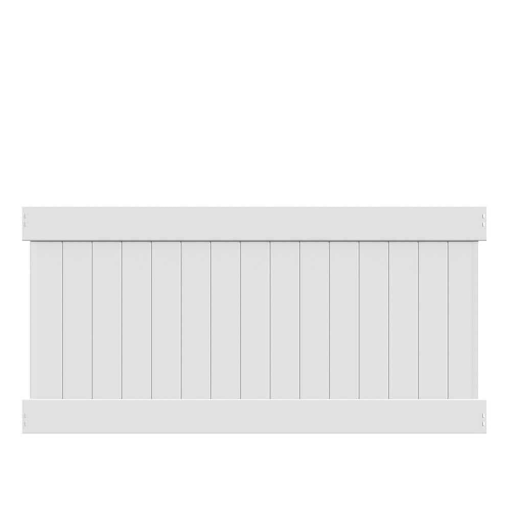 White Vinyl Privacy Fence Panel Kit W173
