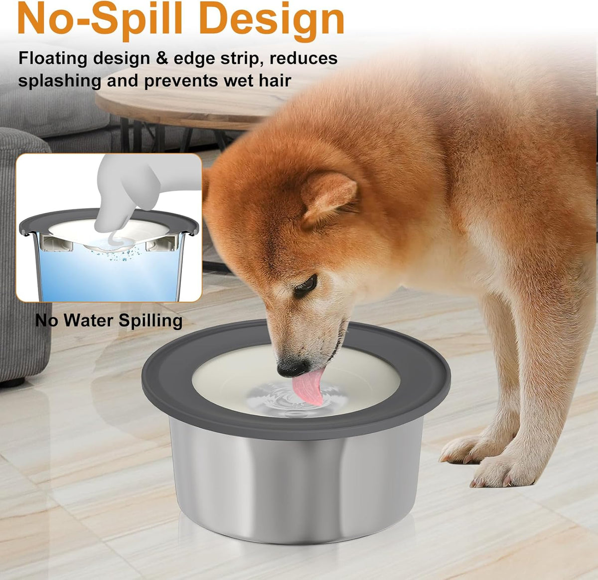 2L Stainless Steel Water Bowl V354094