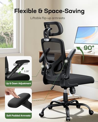 Ergonomic Mesh High Back Desk Chair with Headrest E56607