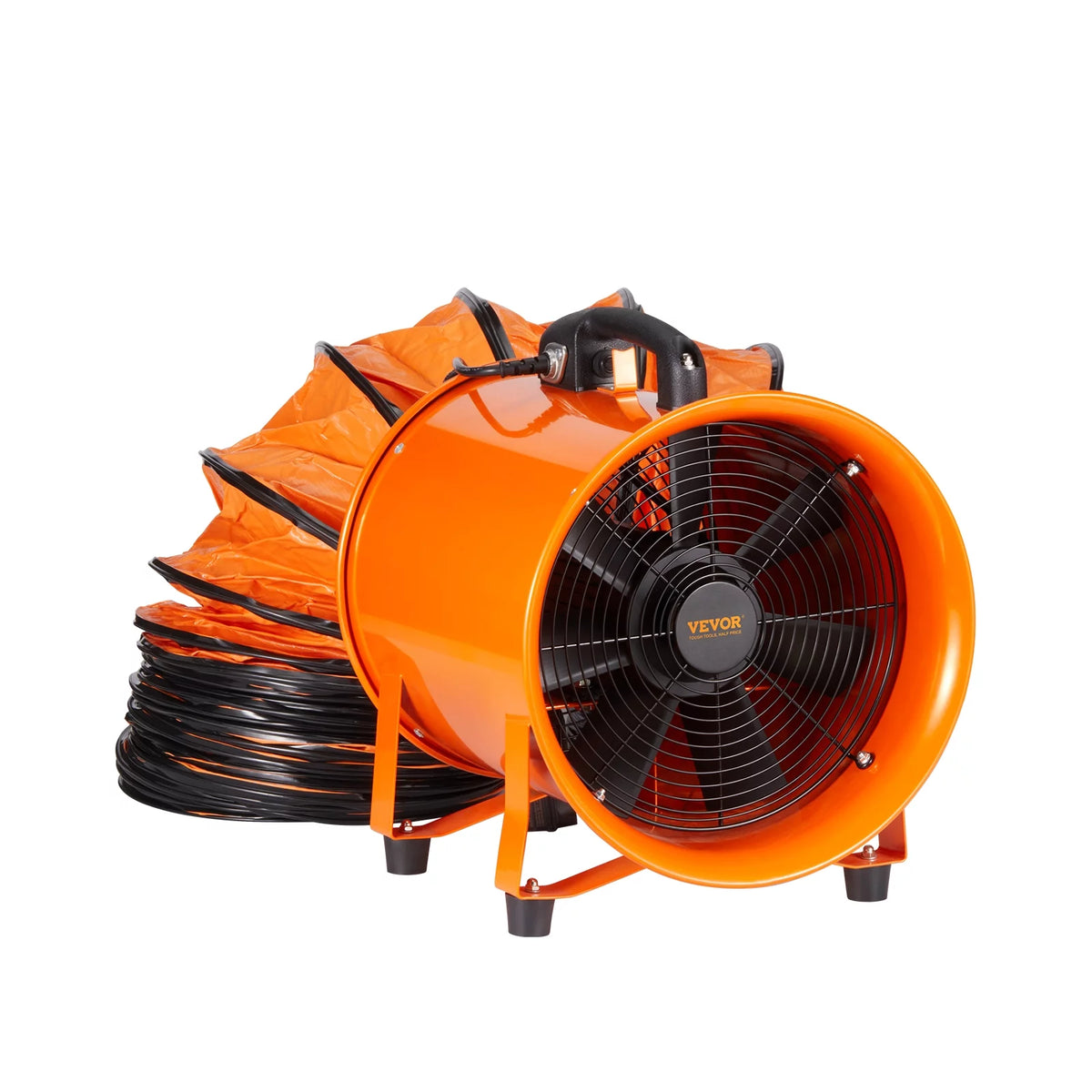 12" Portable Extractor Fan Blower with 16.4ft Duct Hose H7015