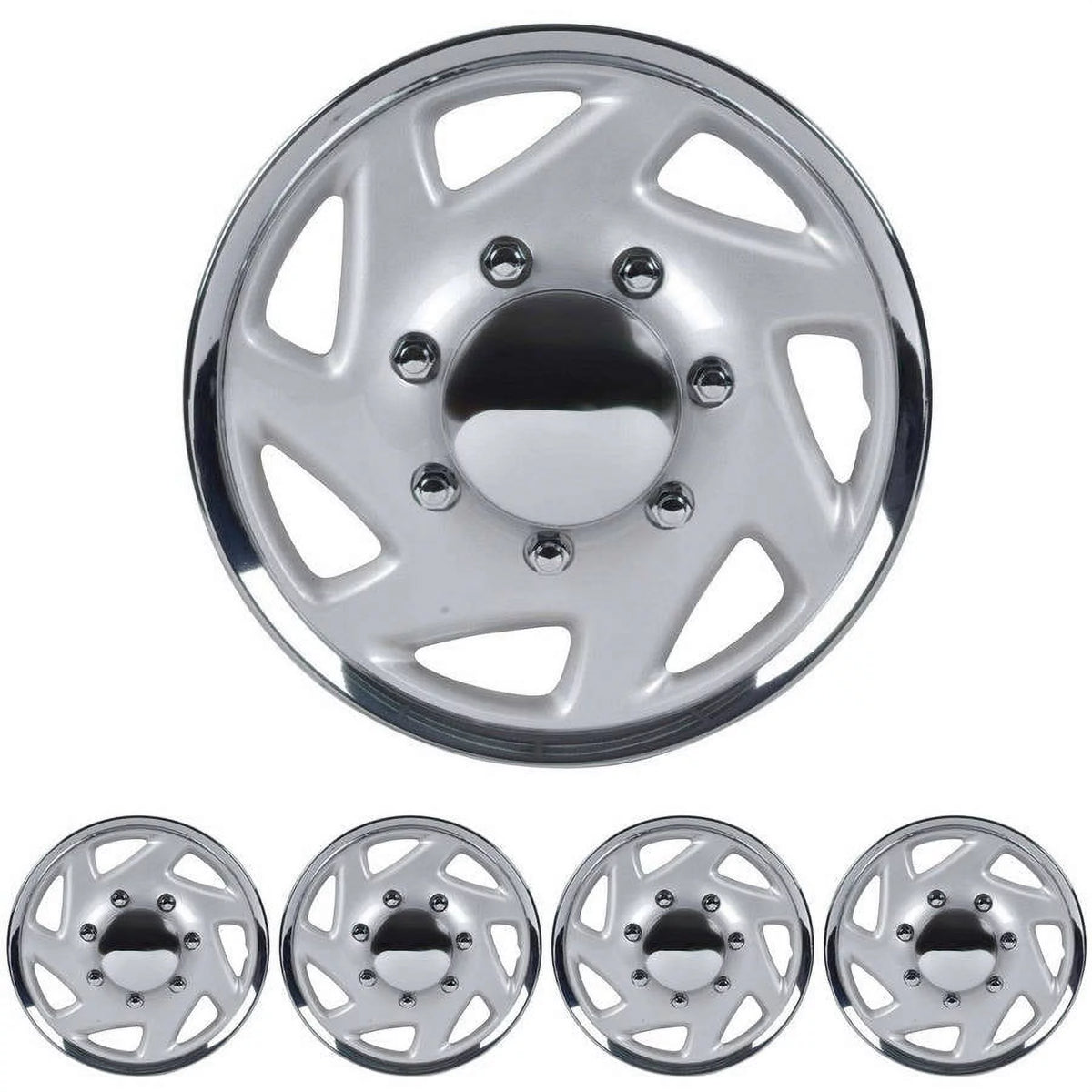 16" Chrome Wheel Cover, 4 Pieces U86726
