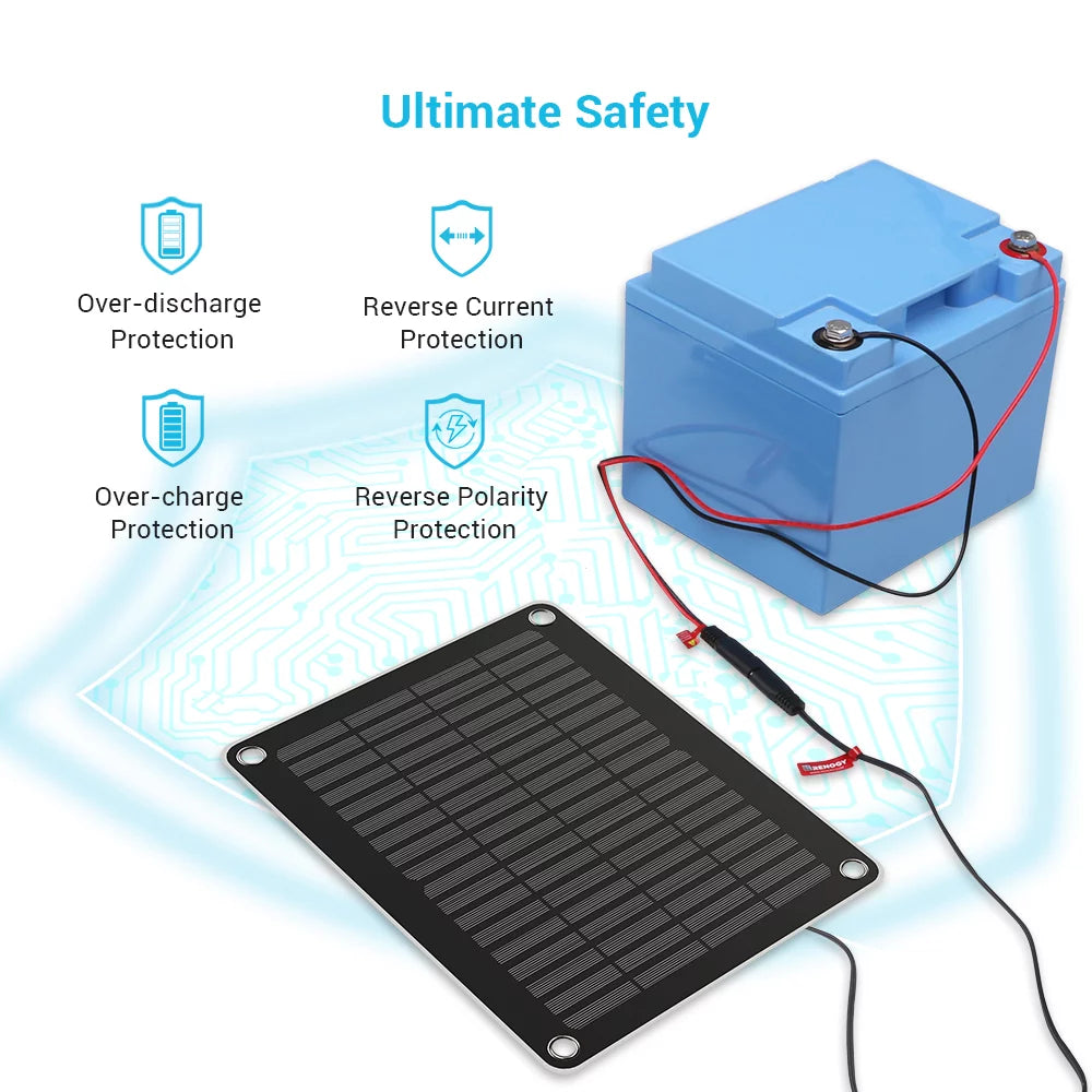 5W Solar Battery Charger and Maintainer B36938