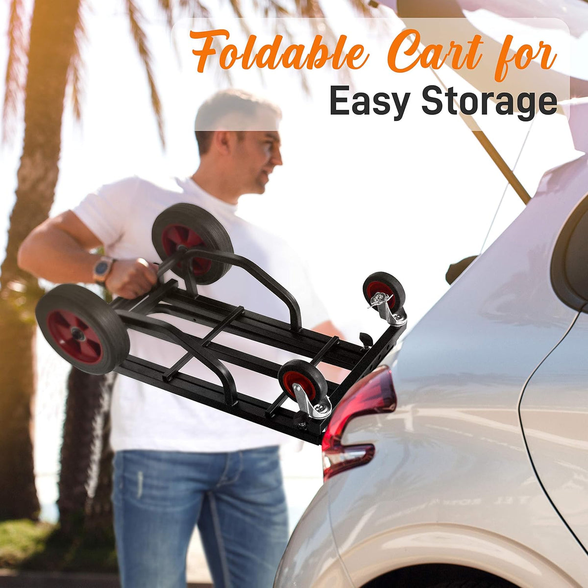 Compact 8-in-1 Folding Multi-Cart, Hand Truck/Dolly/Platform Cart R667