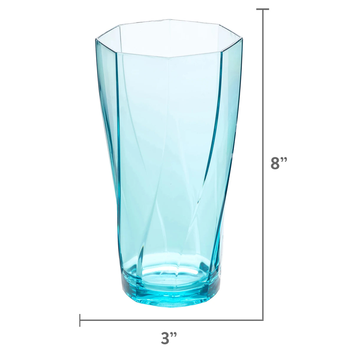 24-Ounce Assorted Plastic Tumblers, Set of 10 Cups S4254