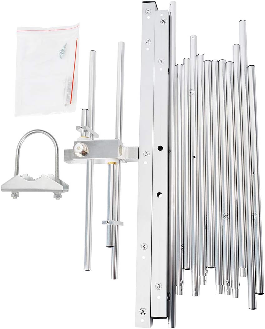 Dual Band Outdoor Yagi Antenna 8 Elements 3 Sections A868