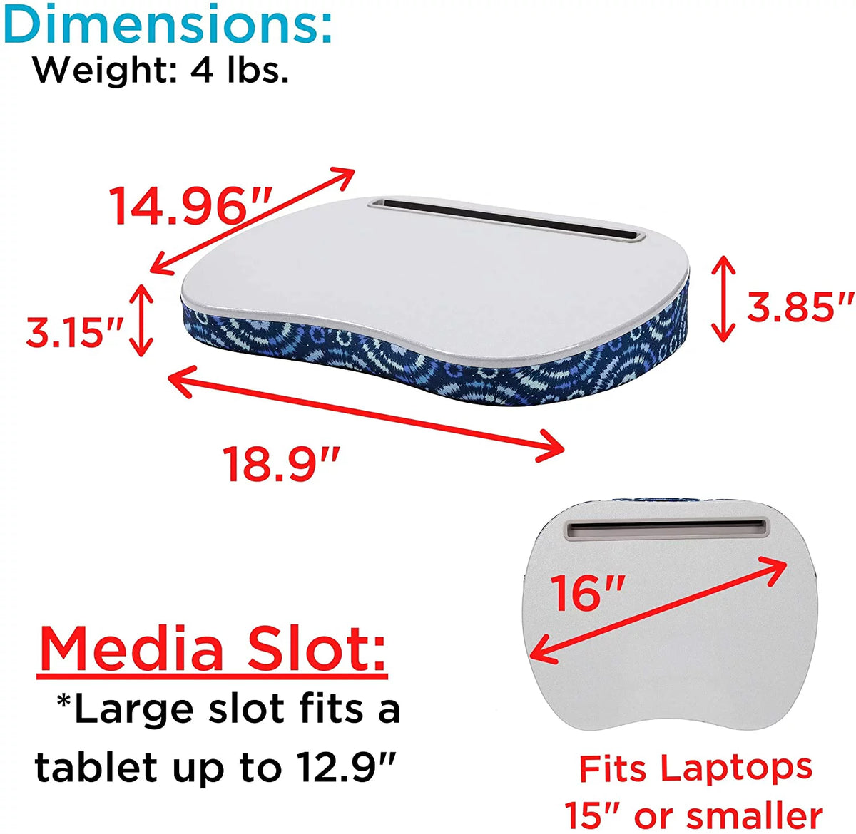 Lap Desk for Laptop and Writing M5581
