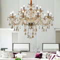 15 Lights Cognac Crystal Chandelier Pendant Lamp B9613