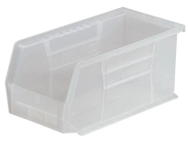 Clear Plastic Stack Storage Bin 6pk H33013