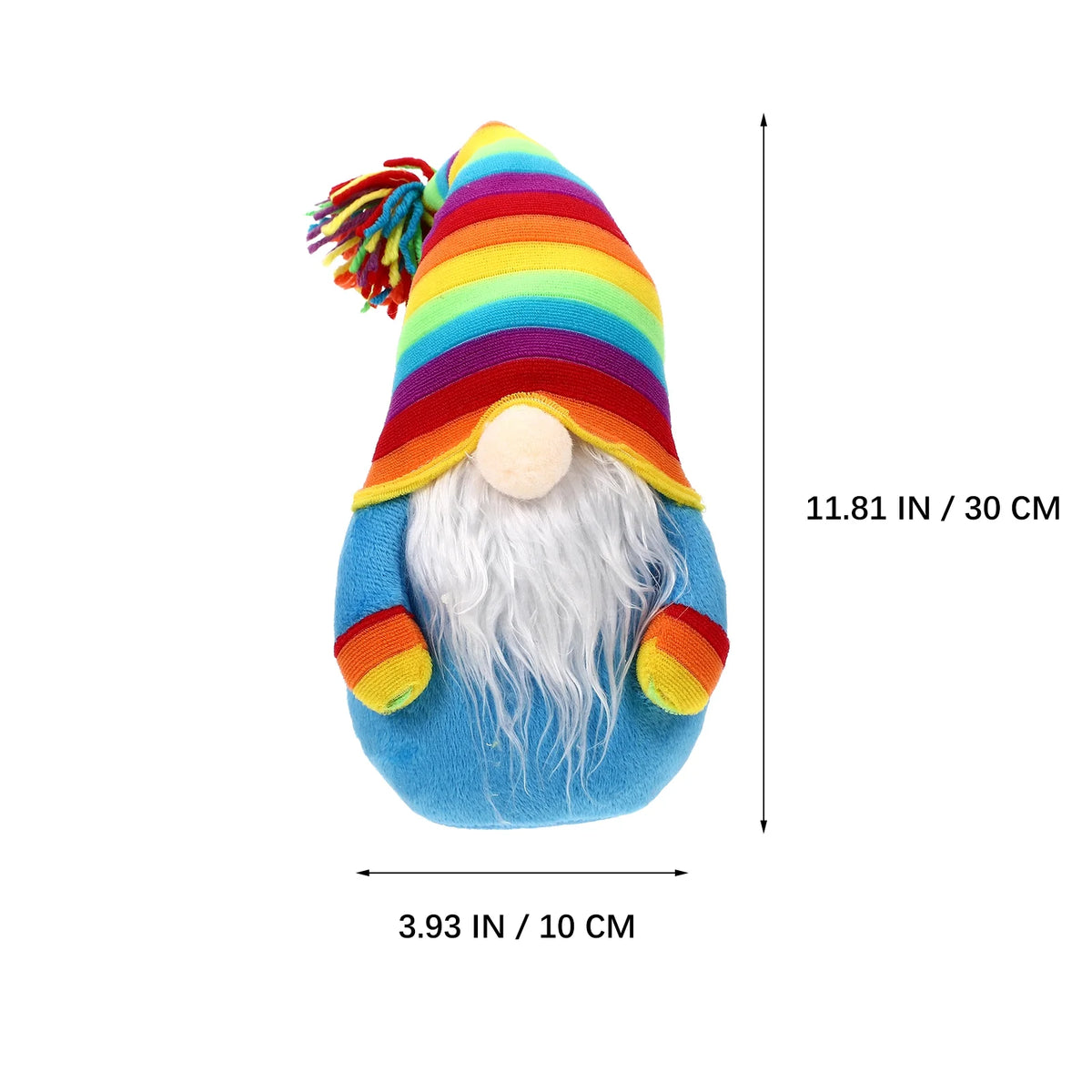Rainbow Plush Gnome Doll Stuffed Decor Q584