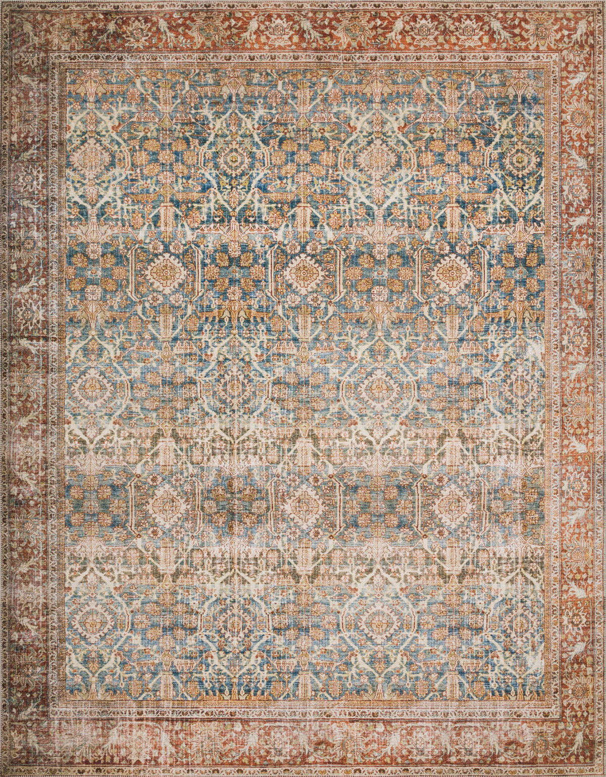 Ocean Rust 2'6 x 12'0 Rug B7384
