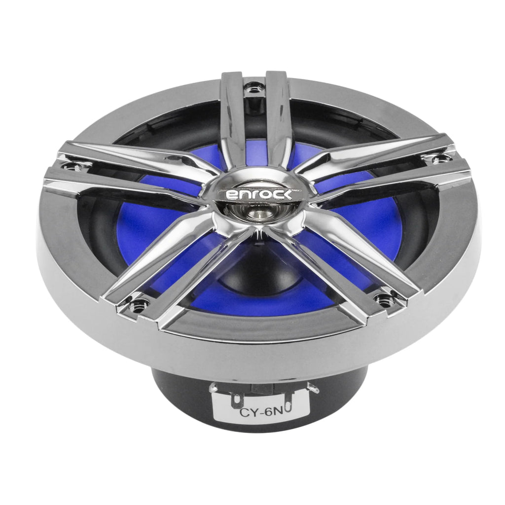 Black Marine Receiver Stereo with 6.5 Water-Resistant Loudspeaker 2-Pairs, Marine Antenna & 50' 16G Speaker Wire O3567