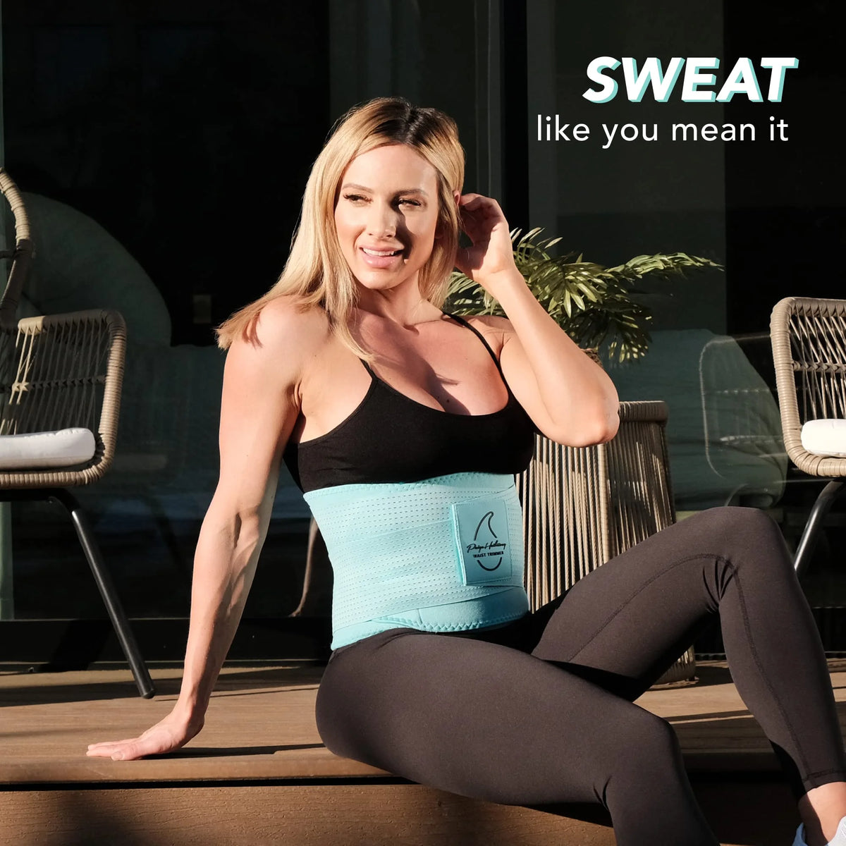 Blue XL/XXL Waist Trimmer Bundle T753690