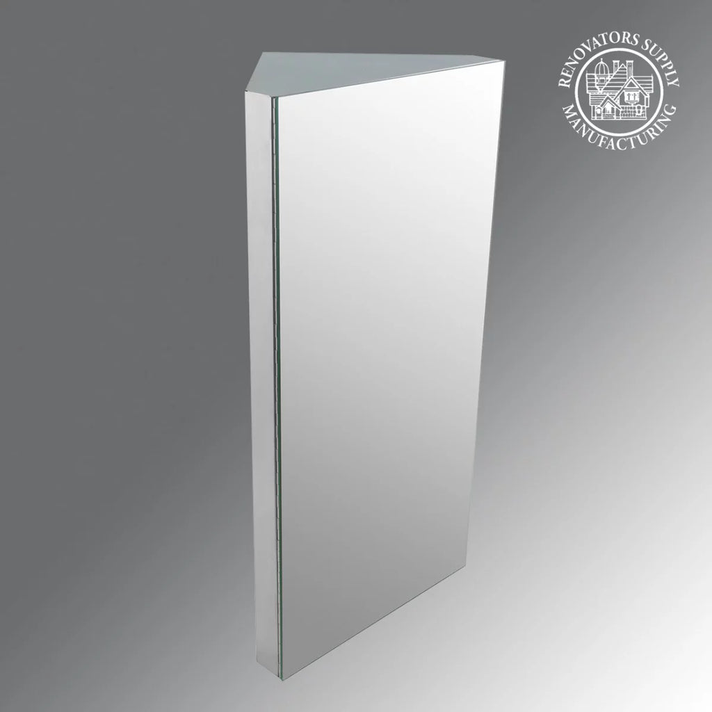 Stainless Steel Corner Medicine Cabinet with Mirror Y7805