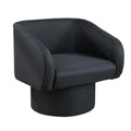 Black Fabric Upholstered Accent Chair N6519