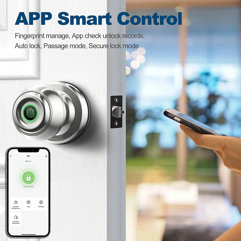 Smart Fingerprint Door Lock with App Control O980689